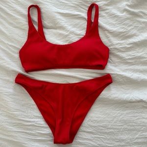 Express Two Piece Red Bikini